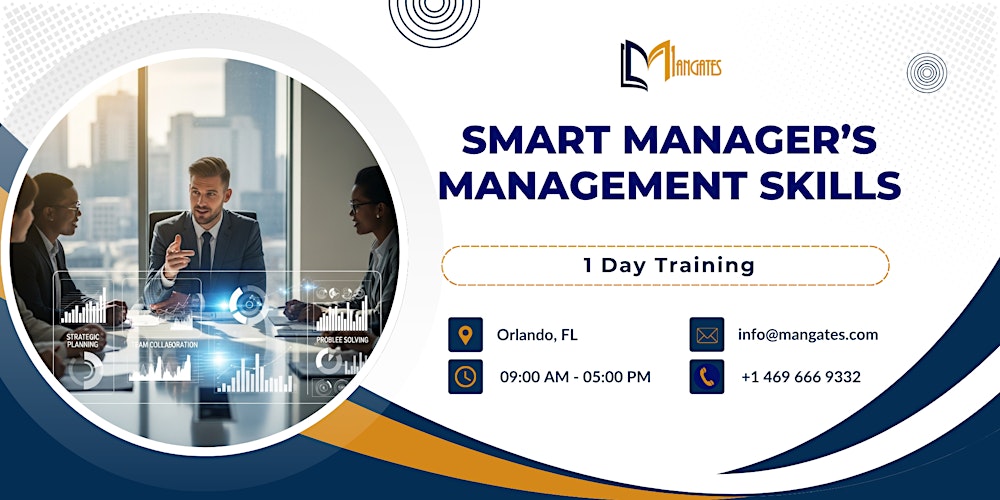 Smart Manager’s Management Skills: 1 Day Workshop in Orlando, FL
