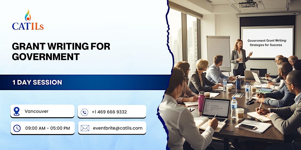 Grant Writing for Government: 1 Day Session in Vancouver