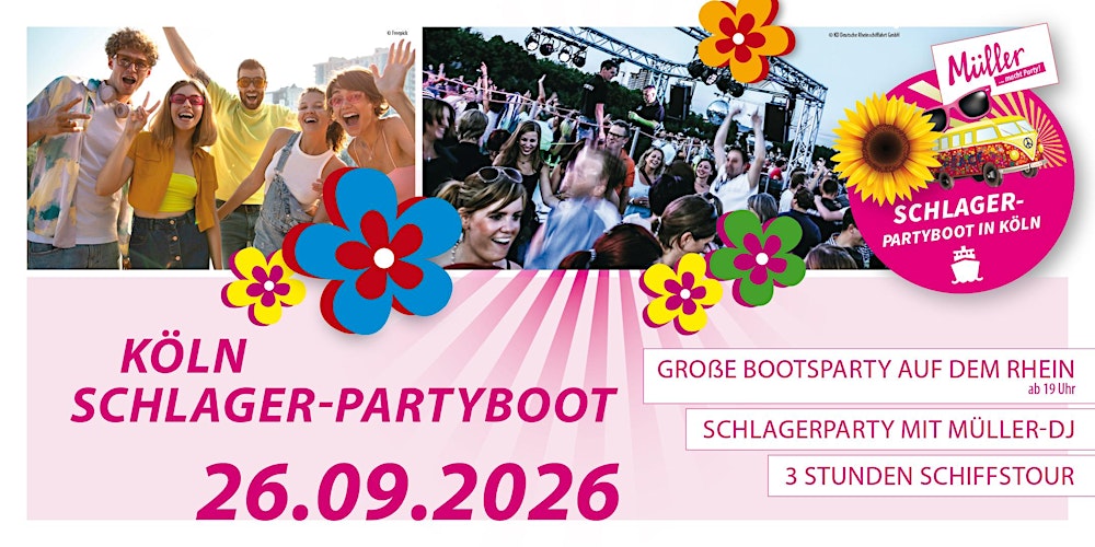 Schlager-Partyboot Köln