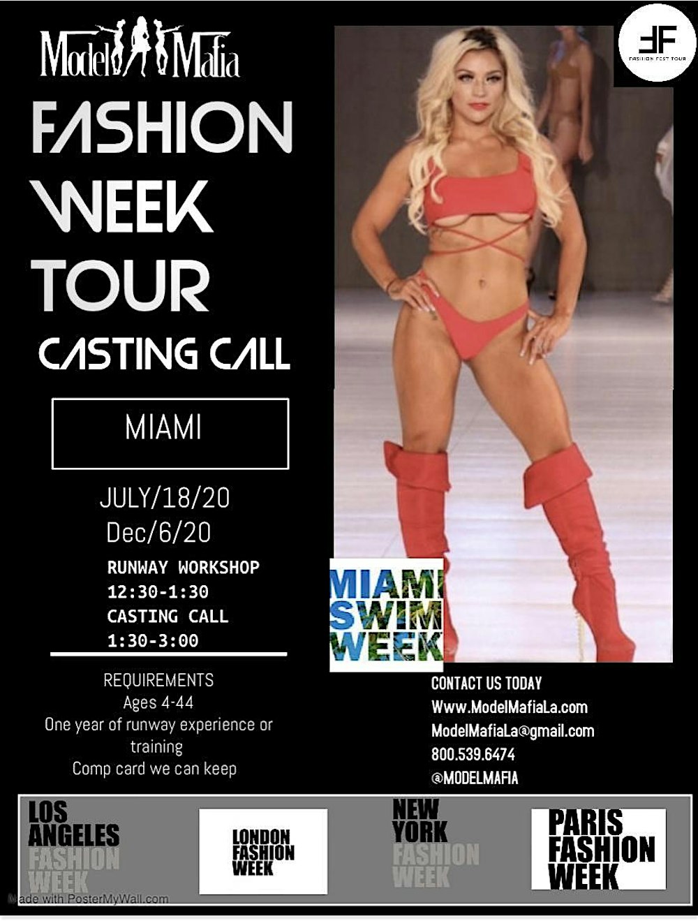 MIAMI ART WEEK  CASTING CALL AND RUN WAY BOOTCAMP