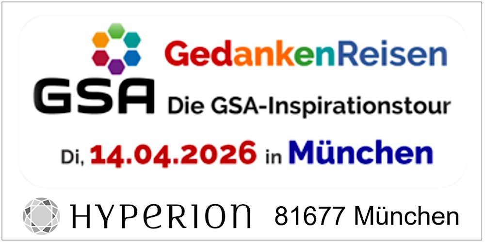 GSA-Inspirationstour in MÜNCHEN: 6 Redner:innen je 10 Minuten