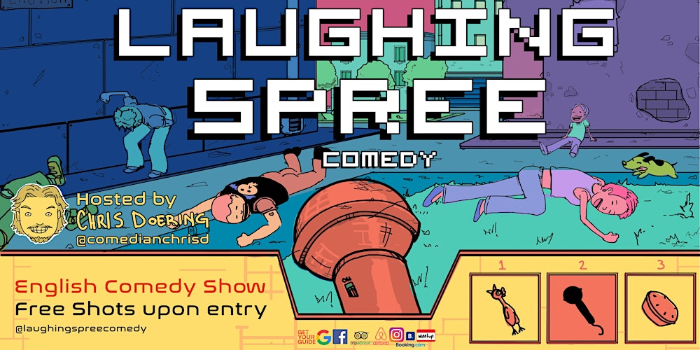 Laughing Spree: English Comedy on a BOAT (FREE SHOTS) 03.02.
