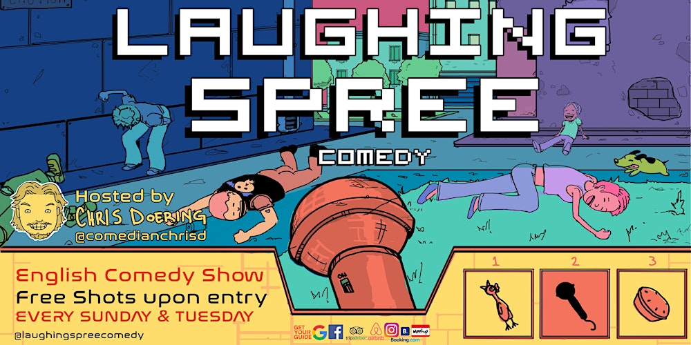 Laughing Spree: English Comedy on a BOAT (FREE SHOTS) 01.02.