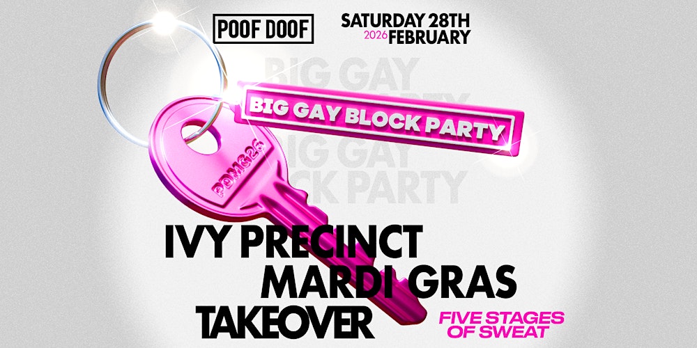 POOF DOOF Big Gay Block Party
