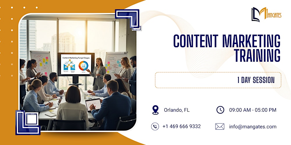 Content Marketing Training: 1 Day Session in Orlando, FL