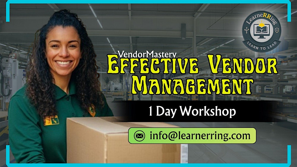 Effective Vendor Management 1-Day Workshop|Aurora, CO