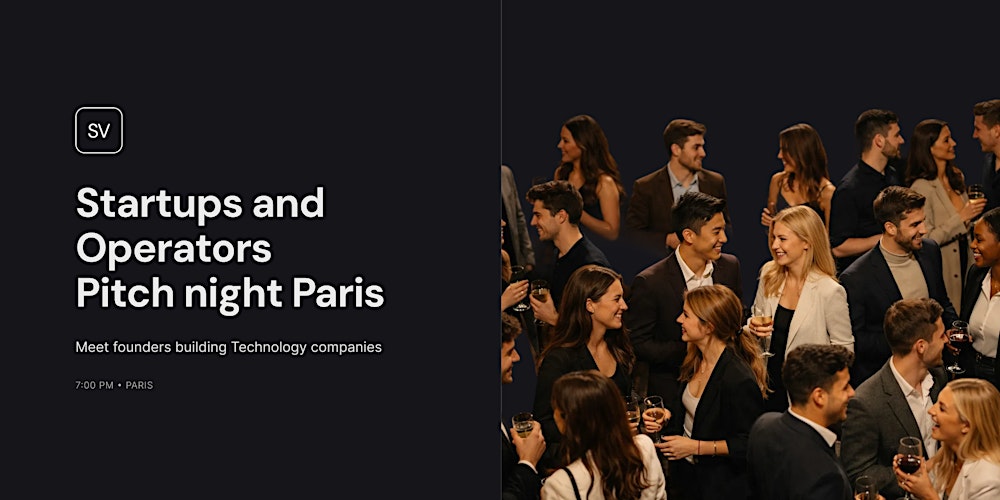 Startups and Operators  Pitch night Paris
