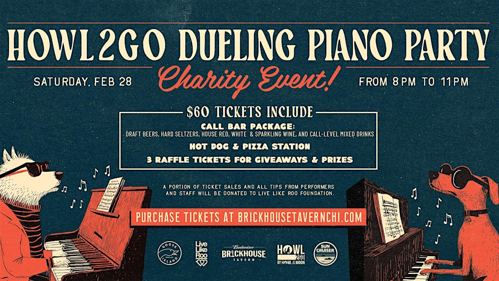 Howl2GO Dueling Piano Party at Budweiser Brickhouse Tavern