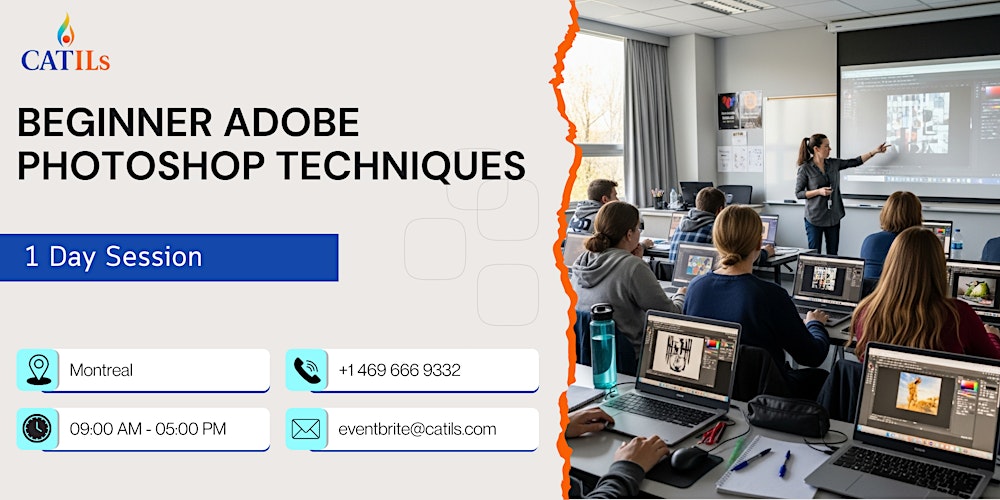 Beginner Adobe Photoshop Techniques: 1 Day Session in Montreal