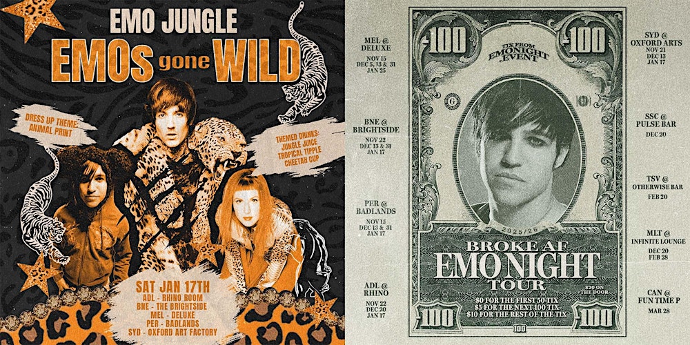EMO JUNGLE: EMO'S GONE WILD BROKE EMO NIGHT MELBOURNE