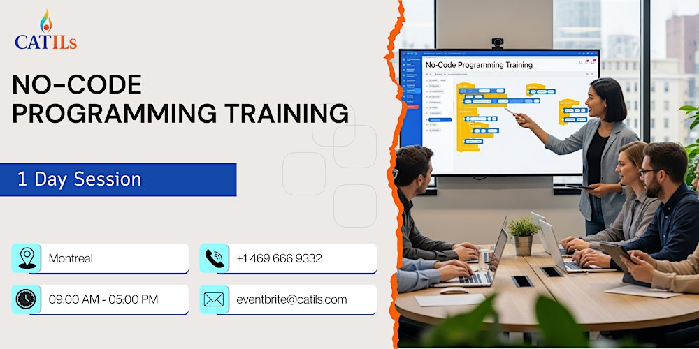 No-Code Programming Training: 1 Day Session in Montreal