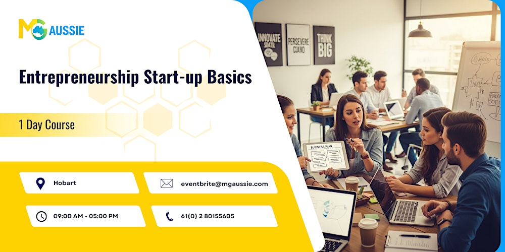 Entrepreneurship Start-up Basics: 1 Day Course in Hobart