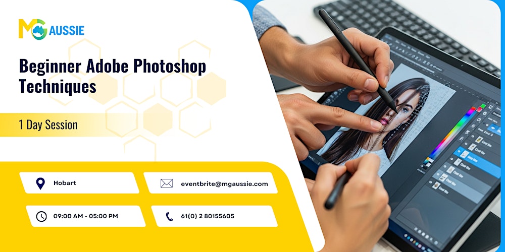 Beginner Adobe Photoshop Techniques: 1 Day Session in Hobart