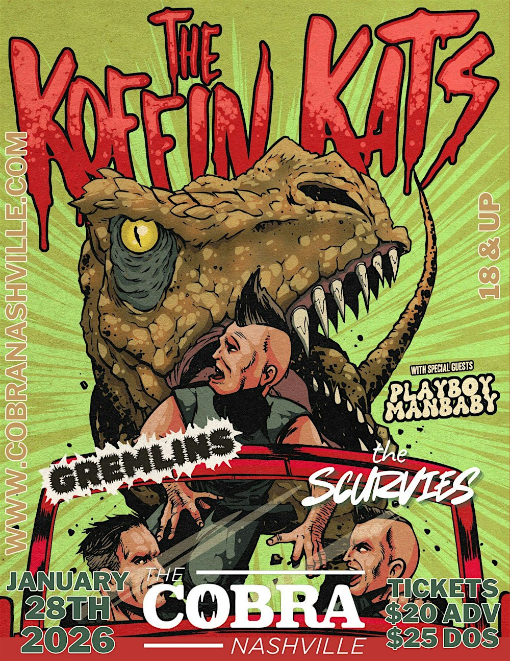 Venue: Koffin Kats | Playboy Manbaby | The Scurvies | GREMLINS