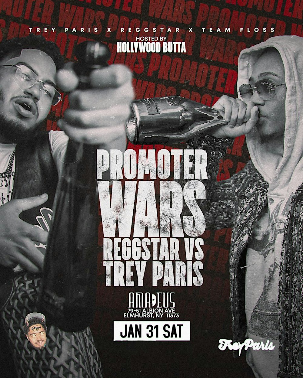 Saturday January 31st 2026: Aquarius Bottle War at Amadeus Nightclub