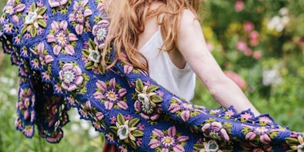 Climbing Rose Crochet Wrap Workshop