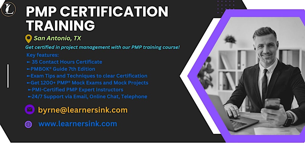 PMP Certification 4 Days In-Person Training in San Antonio, TX