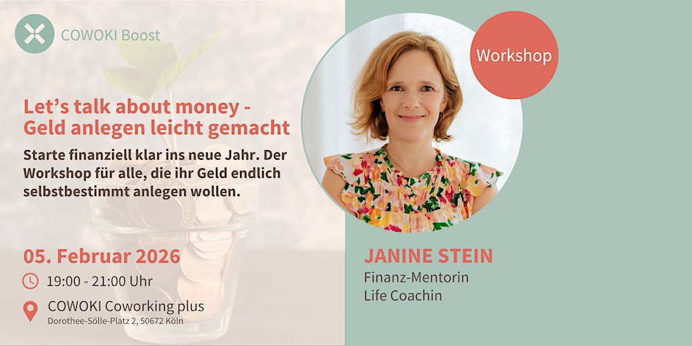 Let’s talk about money – Geld anlegen leicht gemacht