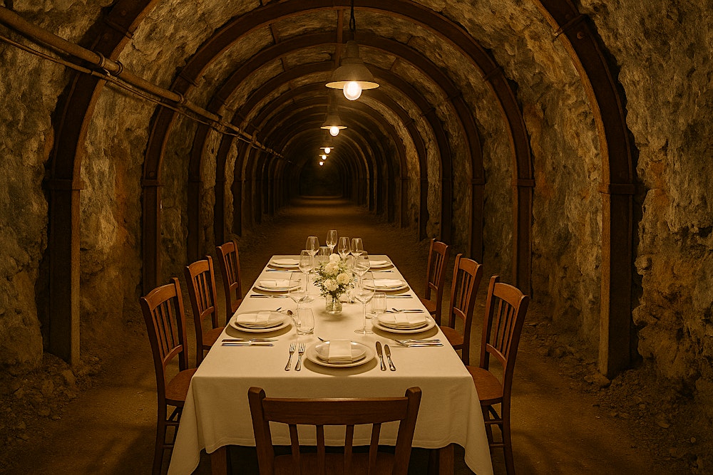 Dinner unter Tage -  Genuss, wo sonst malocht wird!