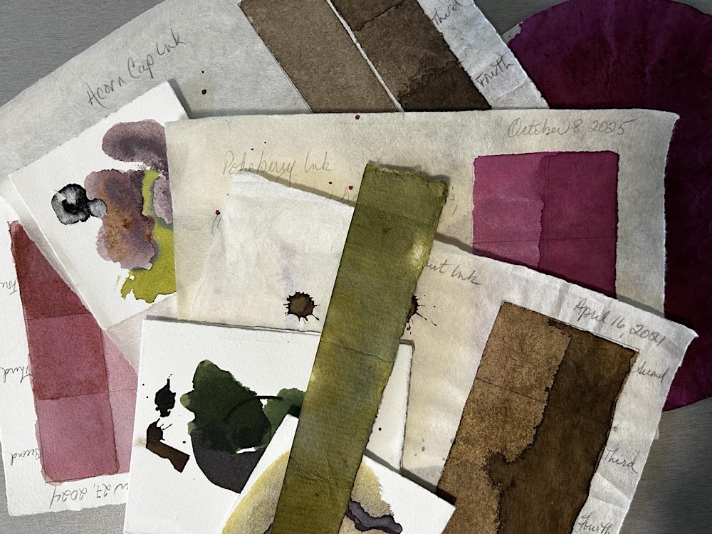 Ink Making for Drawing & Painting on Washi, with Liz Menard