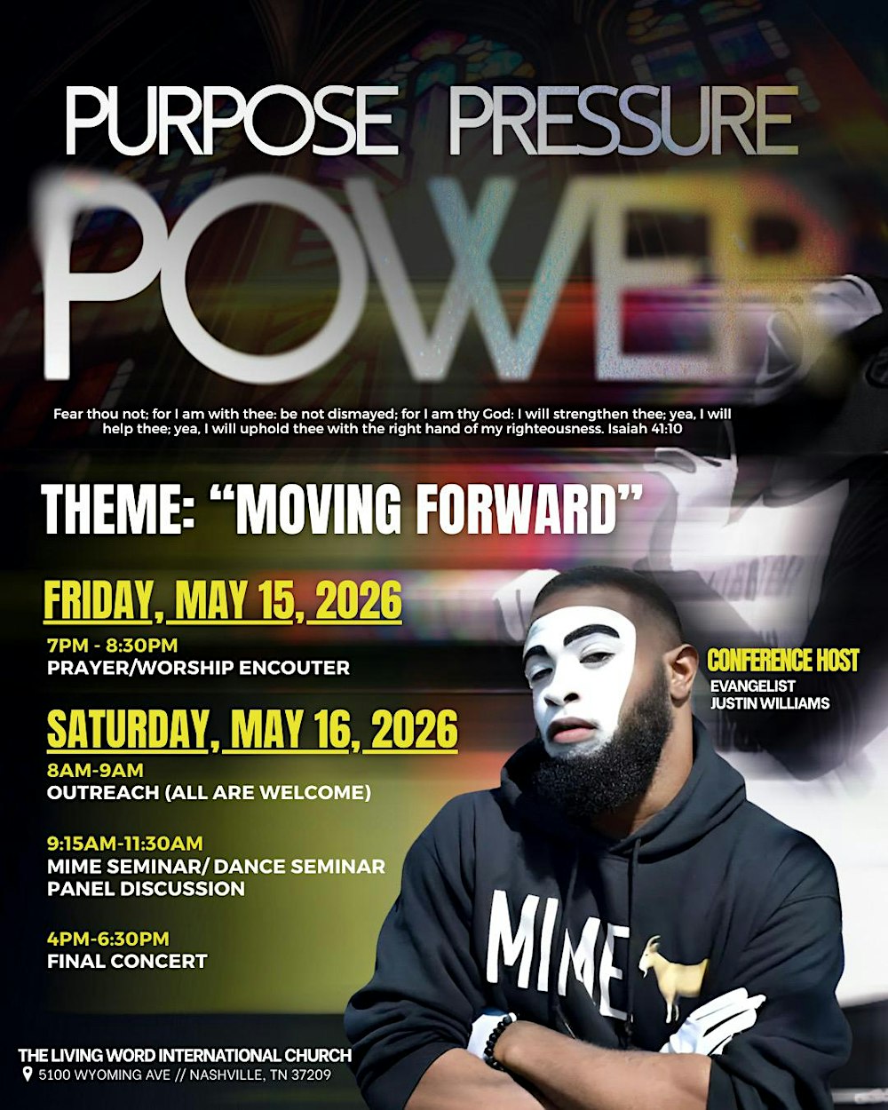Purpose Pressure Power Arts Conference