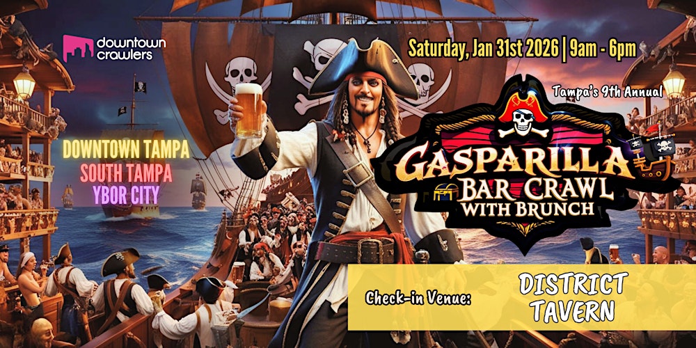 9th Annual Gasparilla Bar Crawl, Brunch & Festival -Tampa (District Tavern)