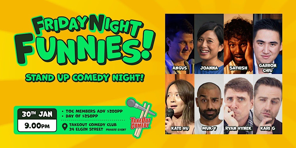This week at TakeOut Comedy - Friday Night Funnies!