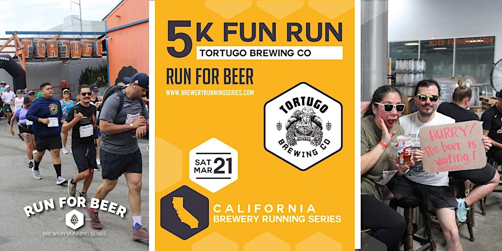 5k Fun Run x Tortugo Brewing Co | 2026 CA Brewery Running Series