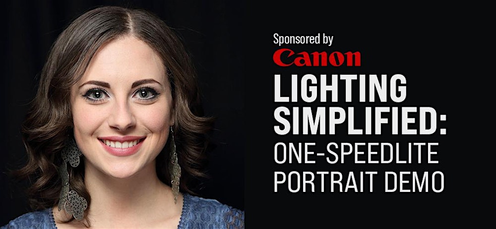 Lighting Simplified: One-Speedlite Portrait Demo with Canon - Pasadena
