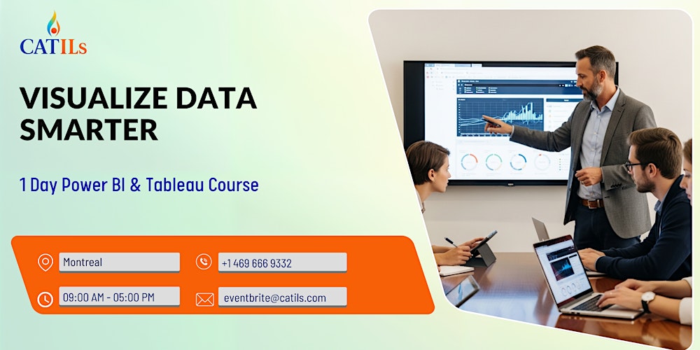 Visualize Data Smarter: 1 Day Power BI & Tableau Course in Montreal