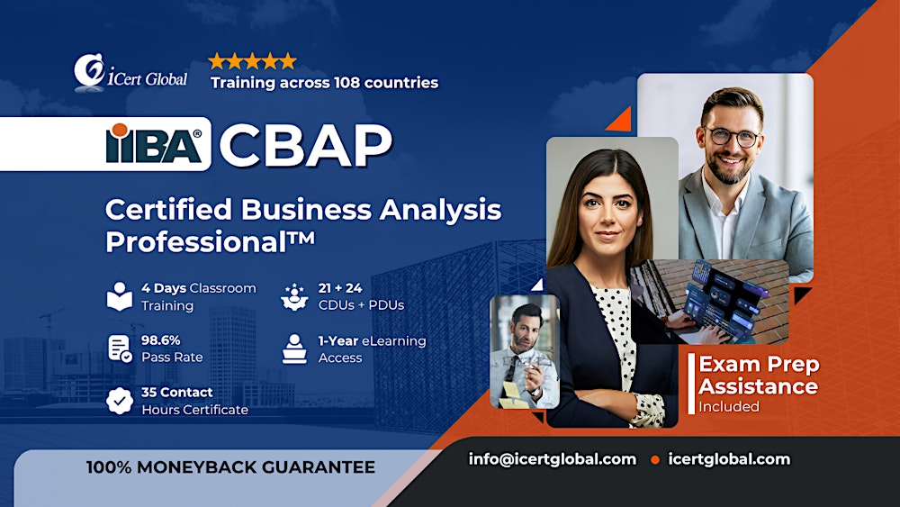 CBAP® Exam Prep Weekend Classroom Training –IIBA®Aligned inFredericksburgTX