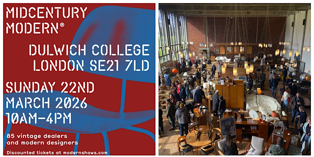 Midcentury Modern® Vintage & Modern Interiors Fair.  Dulwich Peckham London