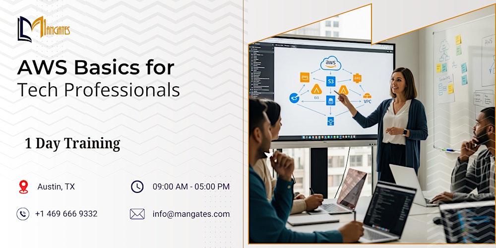 AWS Basics for Tech Professionals: 1 Day Training in Austin, TX