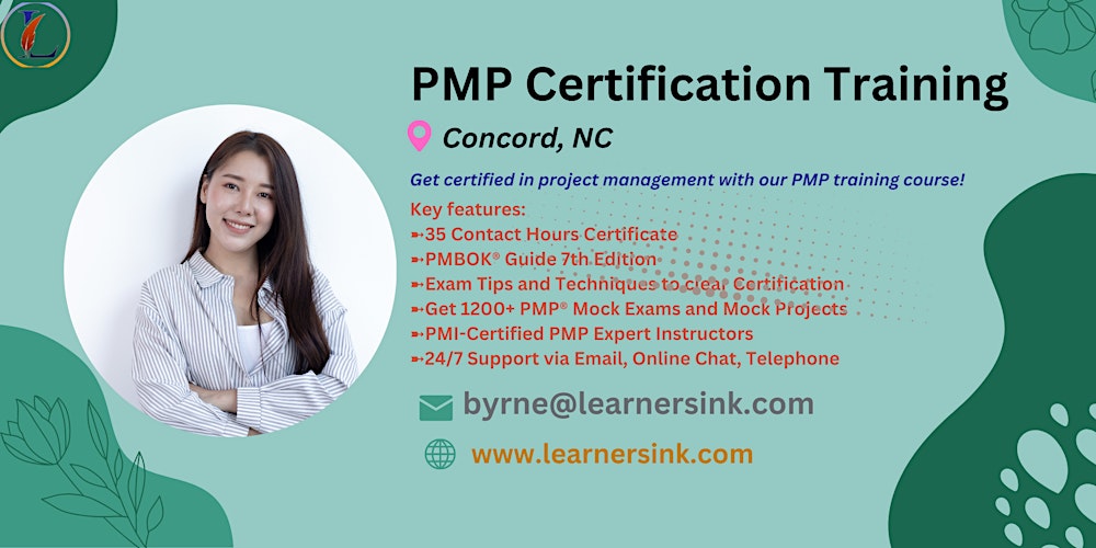 PMP Certification 4 Days In-Person Training in Concord, NC
