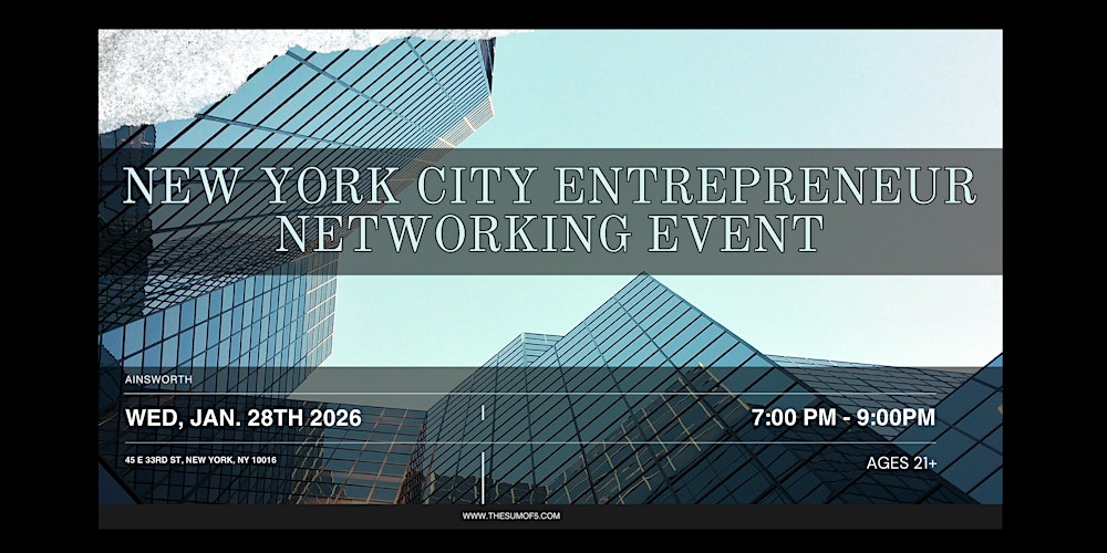 New York City Entrepreneur Networking Event