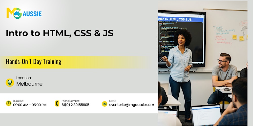 Intro to HTML, CSS & JS: Hands-On 1 Day Course in Melbourne