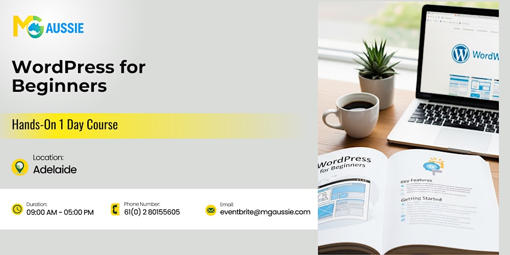 WordPress for Beginners: Hands-On 1 Day Course in Adelaide