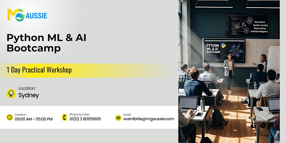 Python ML & AI Bootcamp: 1 Day Practical Workshop in Sydney