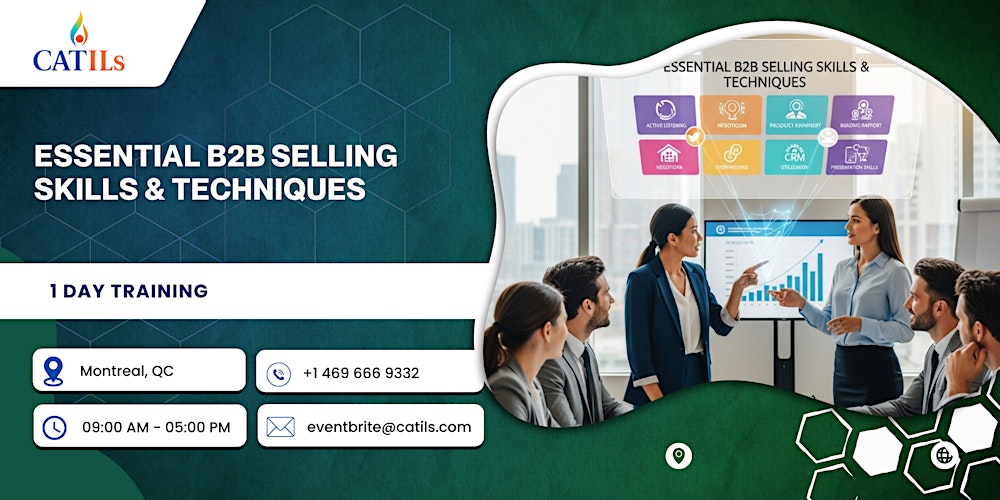 Essential B2B Selling Skills & Techniques – 1 Day Training in Montreal