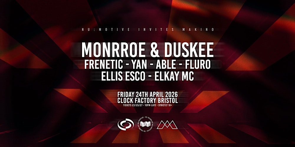 Nu:Motive Invites Makino: Monrroe & Duskee + More