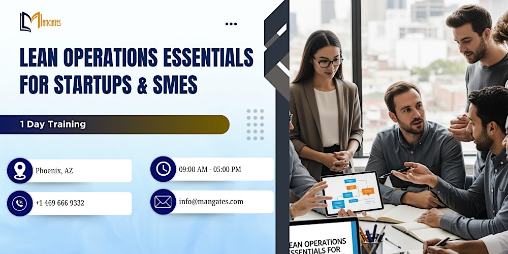 Lean Operations Essentials for Startups & SMEs: 1 Day Training, Phoenix, AZ