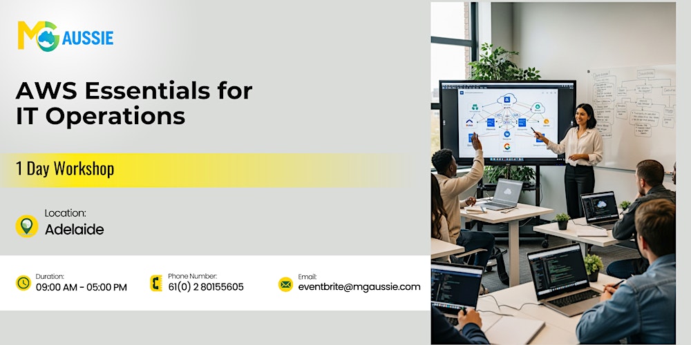 AWS Essentials for IT Operations: 1 Day Workshop in Adelaide