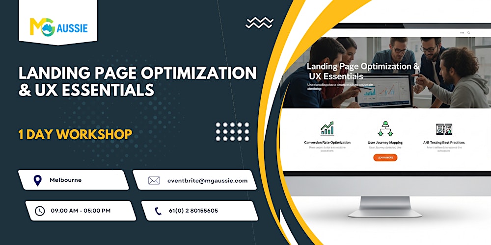 Landing Page Optimization & UX Essentials – 1 Day Workshop in Melbourne