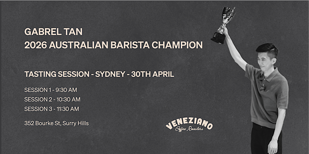 Sydney Tasting Session: 2026 Australian Barista Champion, Gabrel Tan