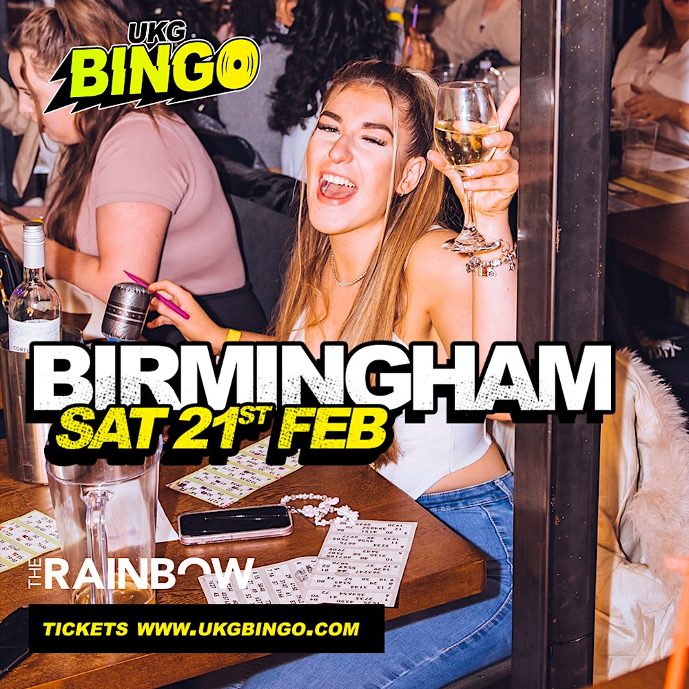 UKG BINGO Saturday 21st February Birmingham