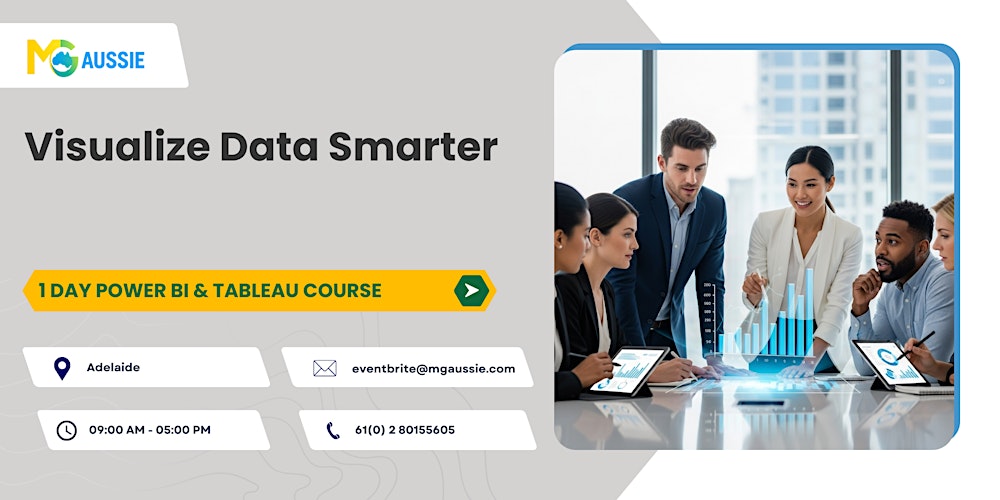 Visualize Data Smarter: 1 Day Power BI & Tableau Course in Adelaide