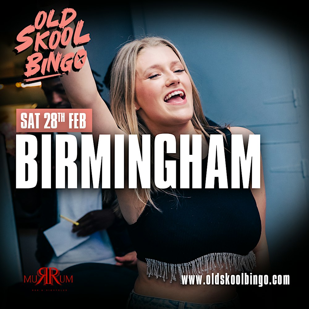 Old Skool Bingo Sat 28th Feb Birmingham