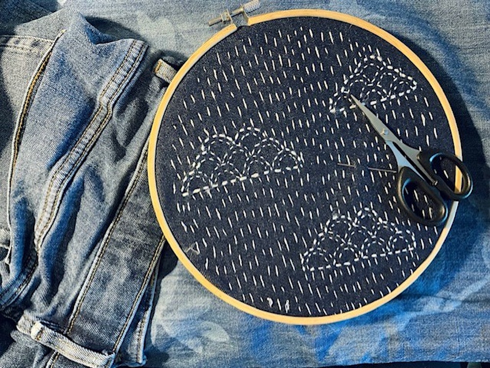 Create at Staircase: Shashiko-Inspired Mending