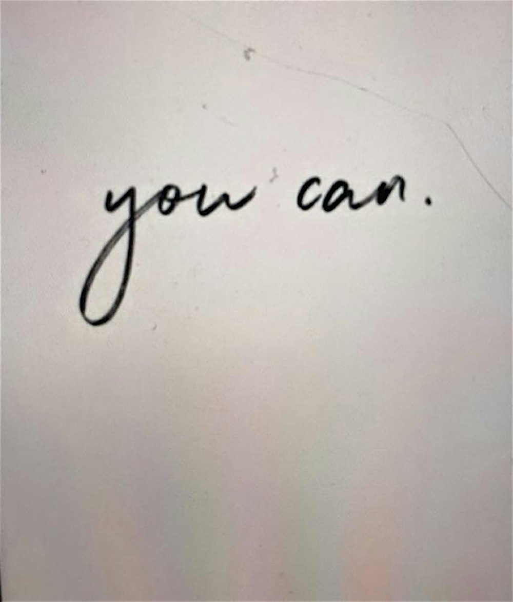 you can.