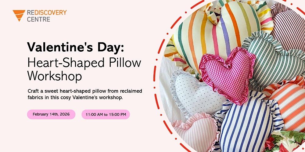 Valentine’s Heart-Shaped Pillow Workshop